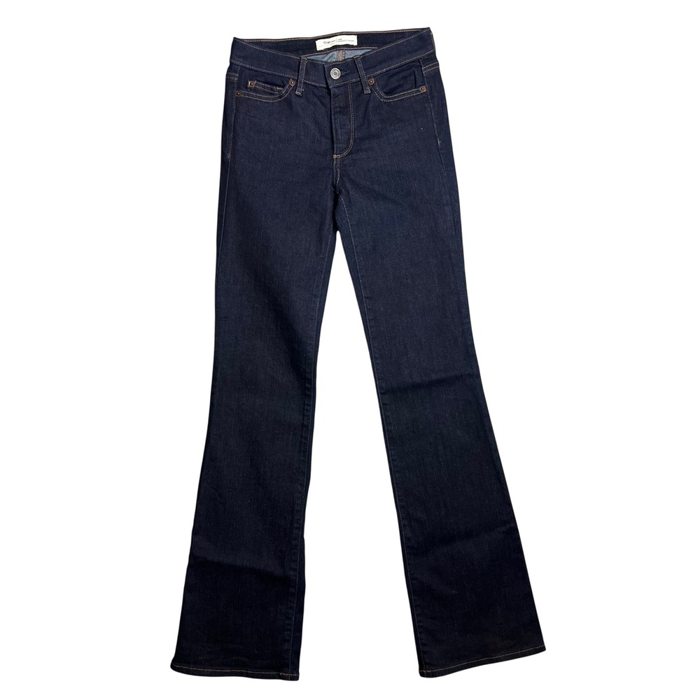 Gap 1969 Perfect Boot Stretch Jeans Womens Size 25R Dark‎ Wash 25x32